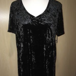 Black Velvet Legging  T Shirt